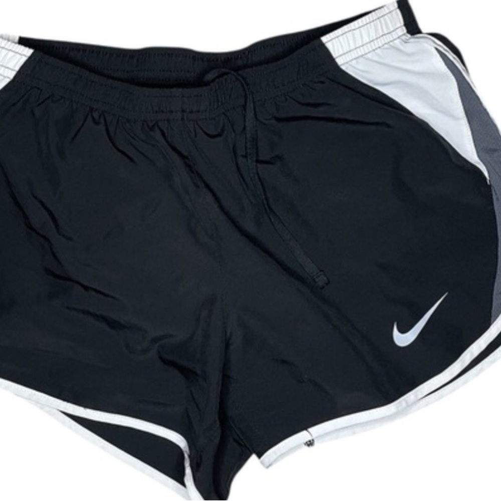 Pre- Loved Nike Women's Black and White Athletic Shorts